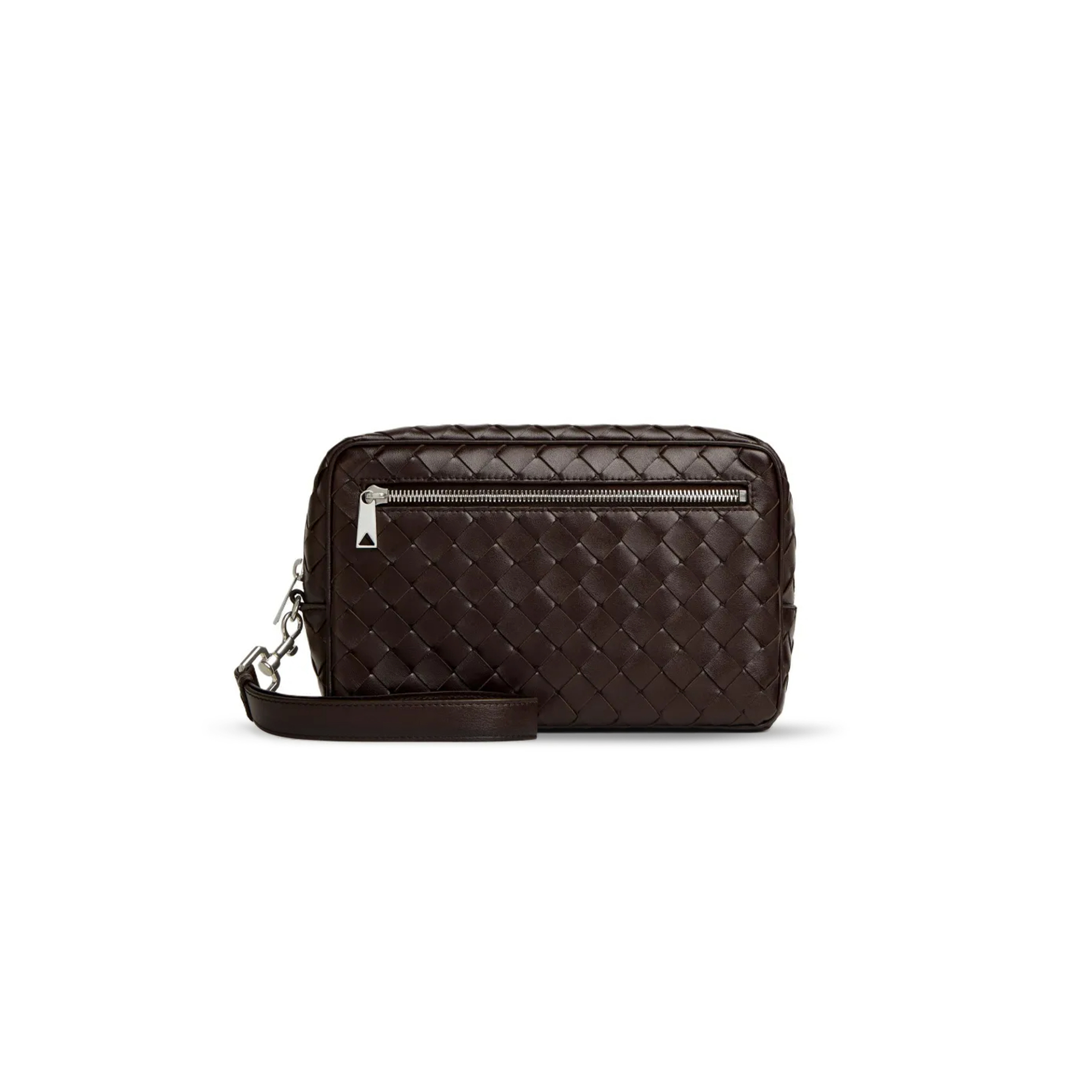BOTTEGA VENETA INTRECCIATO POUCH WITH WRISTLET 777390V2HL12145 (25*15*6.5cm)